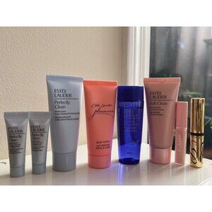 Mixed Estee Lauder Lot Cleansers Perfectly Clean Lip Body Lotion Lot of 8 New
